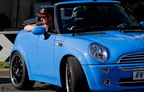 Blue Mini Driver looking